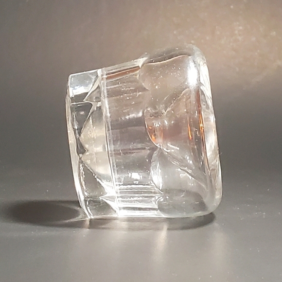 1900s Clear Glass Ink Well Desk Accessory Vintage Antique EUC - Picture 10 of 12
